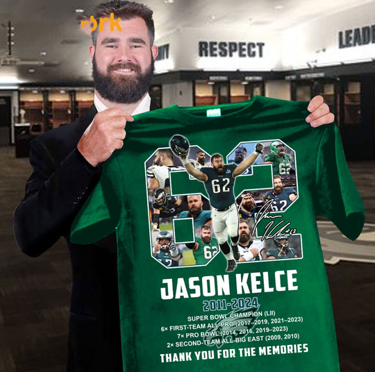 Discover Jason Kelce 2011 2024 Incredible Careers T-Shirt
