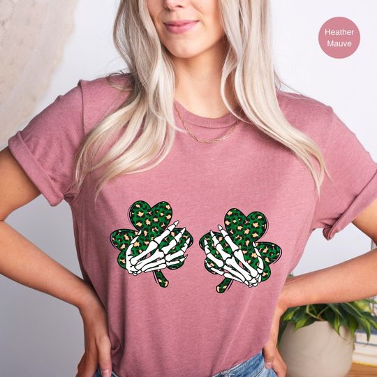 Discover St Patrick's Shamrock Shirt, St Patrick's Skeleton T-Shirt