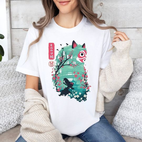 Discover Cute Anime Princess Mononoke Unisex Jersey Short Sleeve