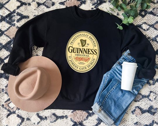 Discover Vintage Guinness Beer Sweatshirt for Beer Lovers