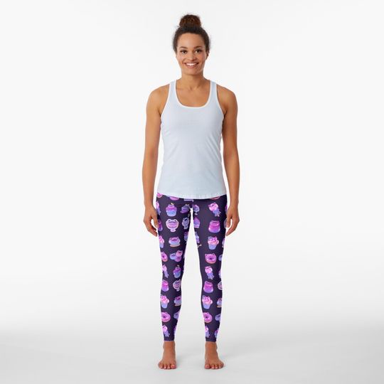 Discover Blueberry frog - dark Leggings