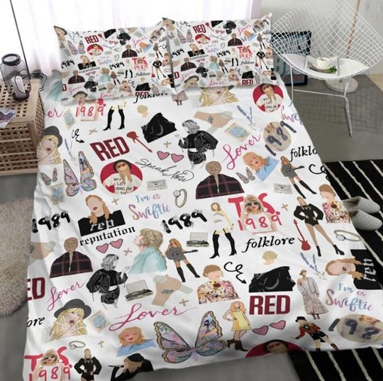 Discover Taylorr Swifts Erass Tourr Version Bedding Set