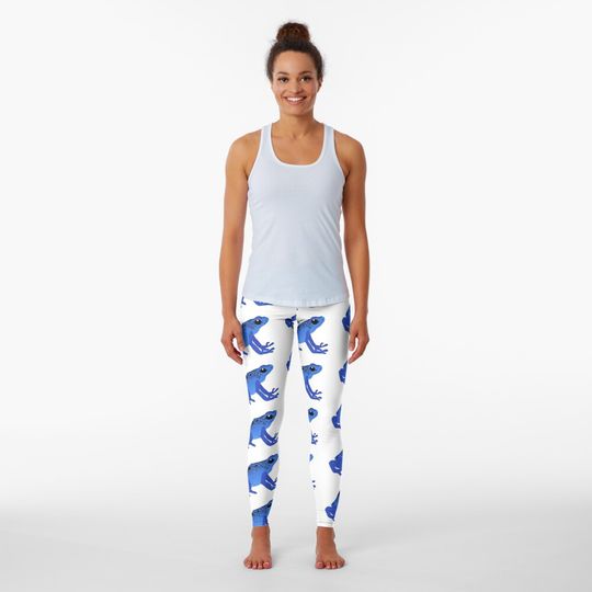 Discover Blue Poison Dart Frog Leggings