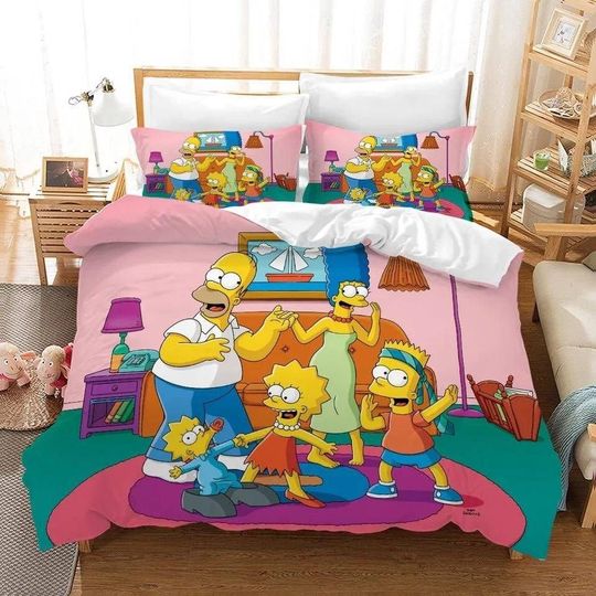 Discover Anime The Simpsons Homer J. Simpson Duvet Cover Bedding Set