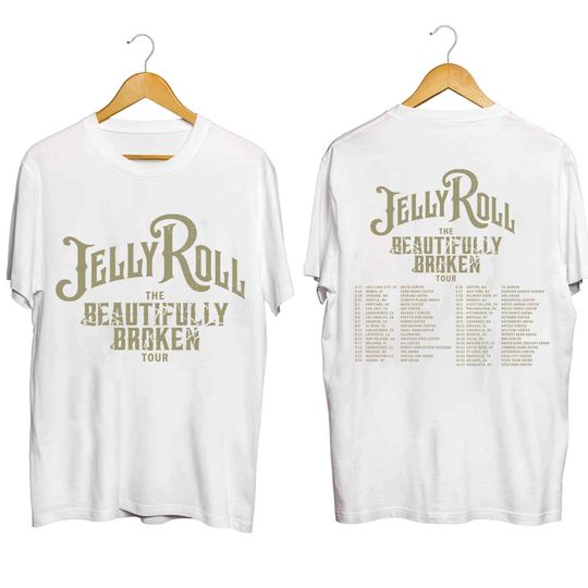 Discover Jelly Roll The Beautifully Broken Tour 2024 T Shirt