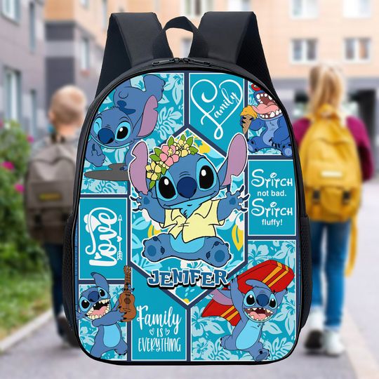 Discover Personalized Blue Monster School Backpack