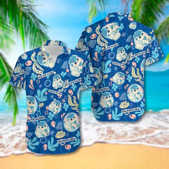 Discover Water Fox Monster 3D All Over Printed Hawaiian Shirt