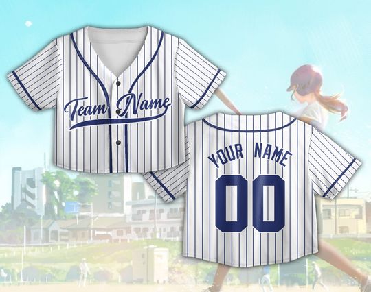 Discover Personalized Crop Top Custom Baseball Crop Top Jersey