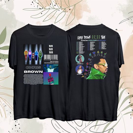 Discover Chris Brown 11:11 Tour 2024 Shirt - Perfect for Concert Attendees