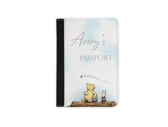 Discover Pooh Personalised Passport Cover
