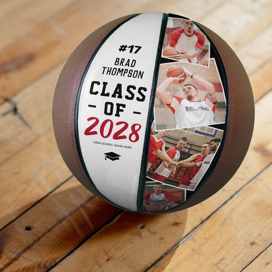 Discover Custom Graduation Senior Photo Basketball