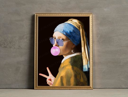 Discover Girl with a Pearl Earring Premium Matte Vertical Posters