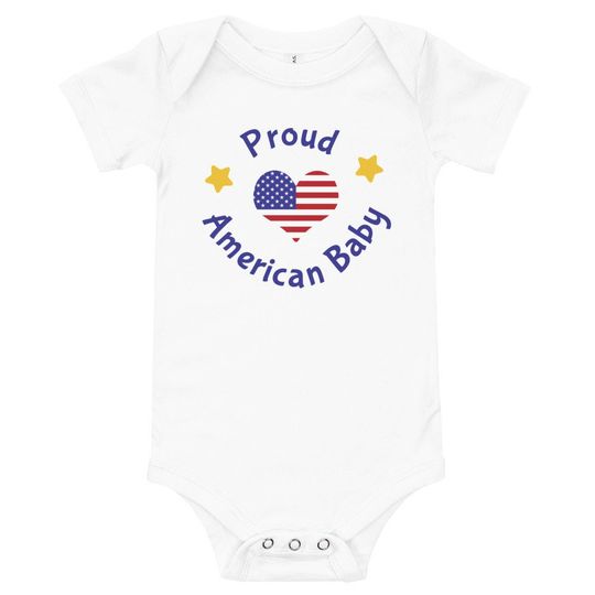 Discover Proud American Baby Bodysuit | Baby Shower Gift