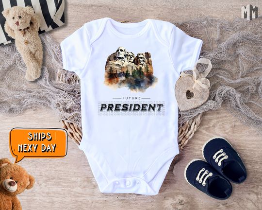 Discover Future President Baby Outfit, Mount Rushmore Inspired Clothing