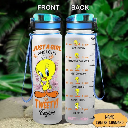 Discover Tweety Custom Water Bottle Tracker