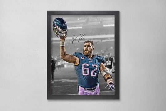 Discover Jason Kelce Poster Art Autographed football