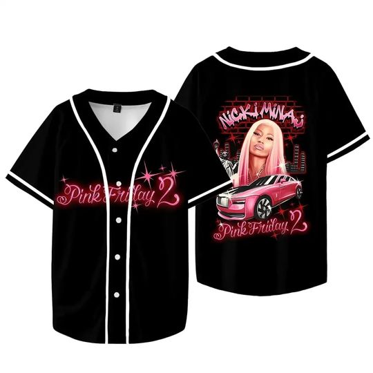 Discover Nicki Minaj Pink Friday 2 Tour Baseball Jersey