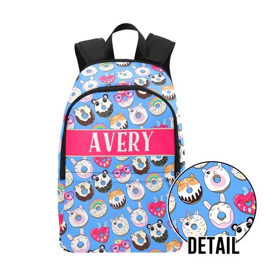 Discover Funny Donuts Personalized Backpack
