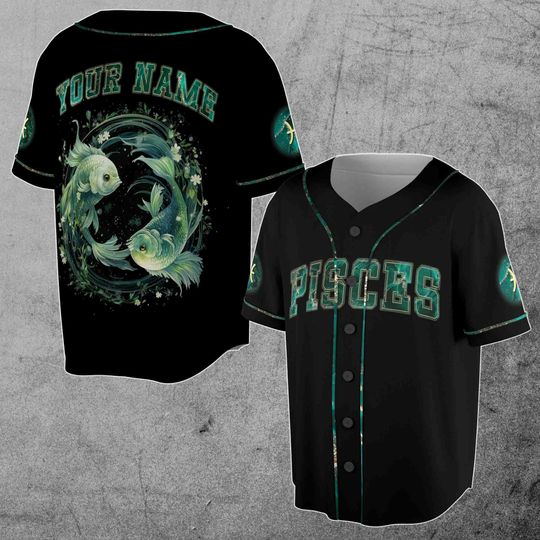 Discover Pisces Baseball Jersey, Zodiac Jersey, Birthday Gift