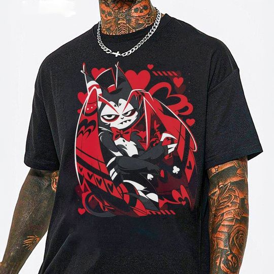 Discover Husk Shirt, Hazbin Hotel Characters, Helluva Boss, Hazbin Hotel Tshirt