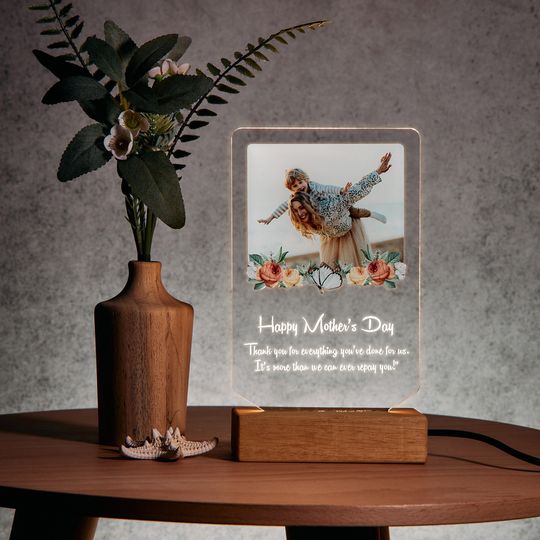 Discover Mother's Day Gift, Custom Photo Acrylic Plaque