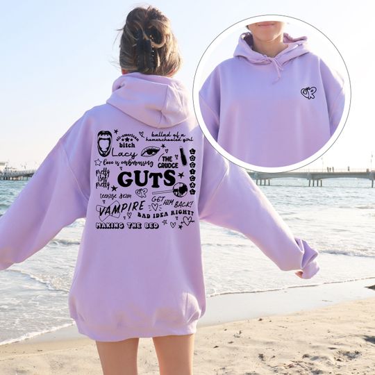 Discover Olivia Rodrigo Guts Hoodie | Olivia Rodrigo Merch
