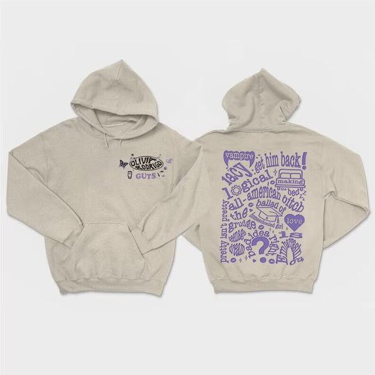 Discover Olivia Rodrigo Guts Tour 2024 hoodie, The Guts World Tour 2024