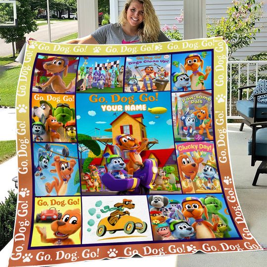 Discover Personalized Go Dog Go Blanket
