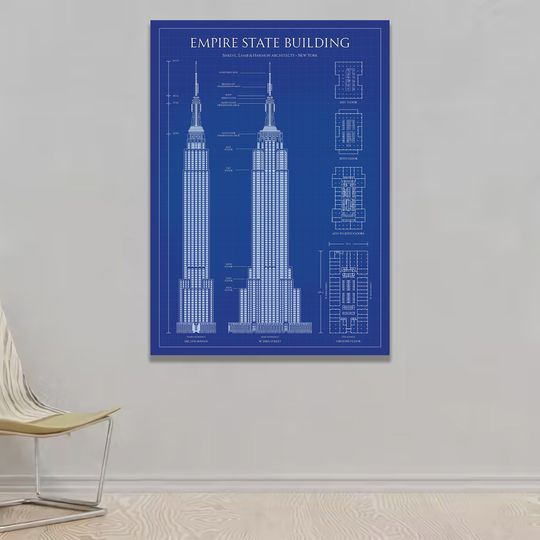 Discover Empire State Building Premium Matte Vertical Poster