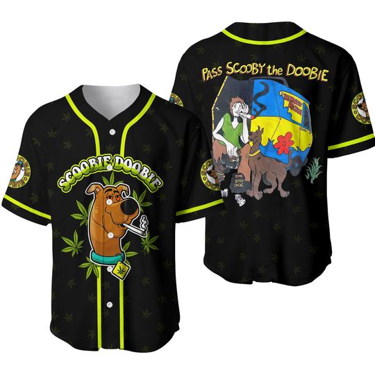 Discover Scoobie Doobie Pass Scooby The Doobie Baseball Jersey