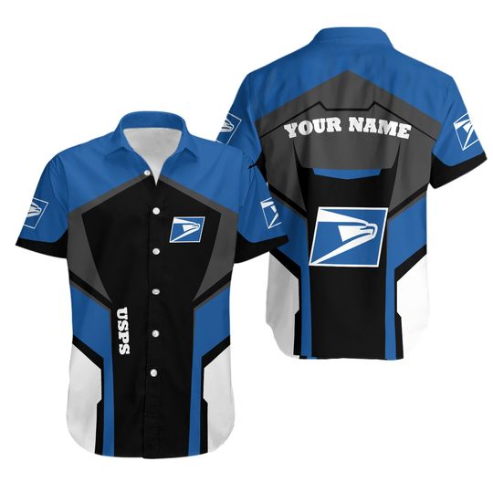Discover Custom Name Postal Worker Hawaiian Shirt