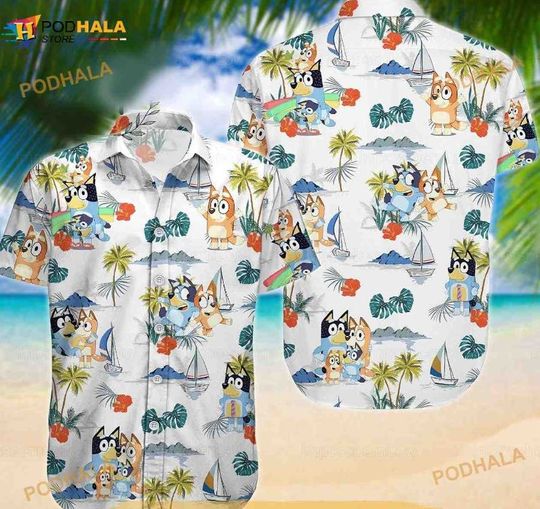 Discover BlueyDad Hawaiian Shirt, BlueyDad Family Aloha Shirt