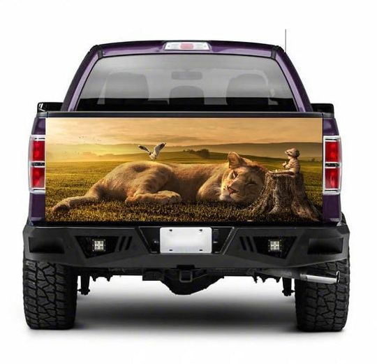 Discover Lion Truck Bed Decal