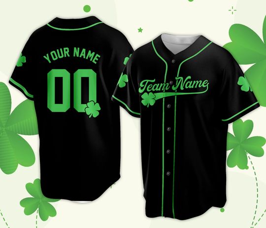 Discover Personalized Saint Patrick's Day Baseball Jersey Custom St Patty