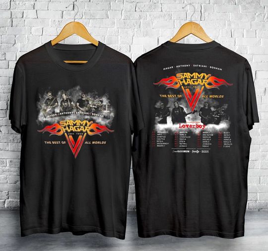 Discover Sammy Hagar The Best Of All Worlds 2024 Tour T-Shirt