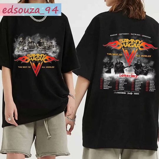 Discover Sammy Hagar The Best of All Worlds 2024 Tour T-Shirt, Gift For Fans