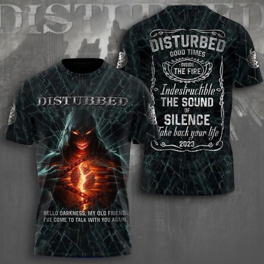 Discover Disturbed Music Band 3D T-Shirt, Disturbed Band Fan Gift