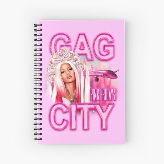 Discover Nicki Minaj Queen of Rap in Gag City Spiral Notebook