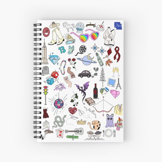 Discover T.S lyrics drawings  Spiral Notebook