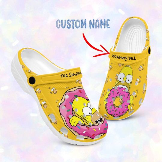 Discover Simpson Donut Clogs Shoes, Simpson Family Clogs