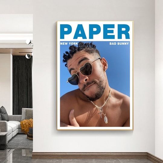 Discover bad bunny Magazine Premium Matte Vertical Posters
