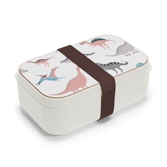 Discover Dinosaurs Bento Box, Bento Lunch Box, Reusable Food Container, Compartment Lunchbox
