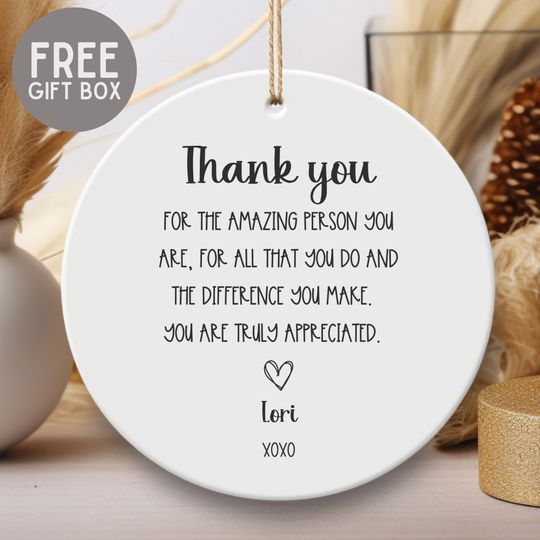 Discover You Make A Difference Ornament, Custom Appreciation Gift