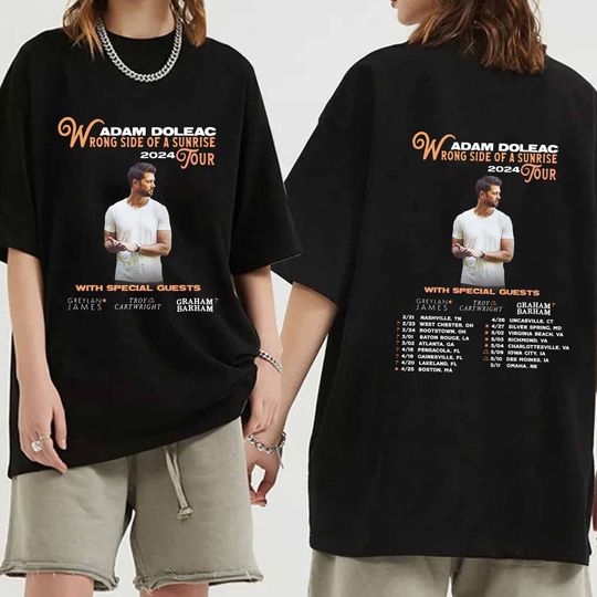 Discover Adam Doleac The Wrong Side of a Sunrise Tour 2024 Shirt
