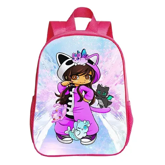 Discover Aphmau Pink Backpack Cartoon Kindergarten Backpacks