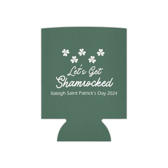 Discover Let's Get Shamrocked Custom St. Patrick's Day Koozie