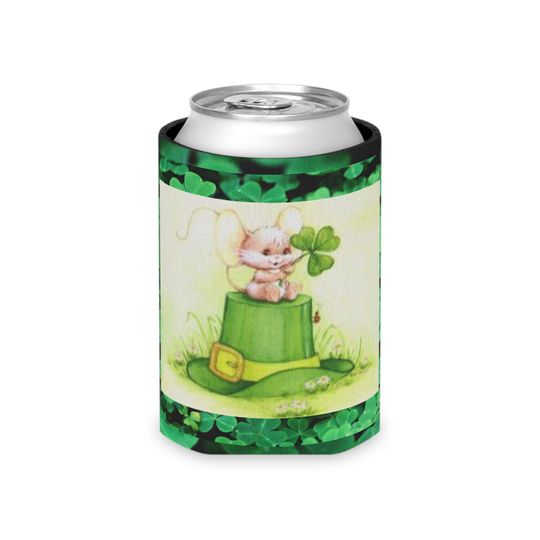 Discover Adorable Little Irish Mouse St. Patrick's Day Can Cooler