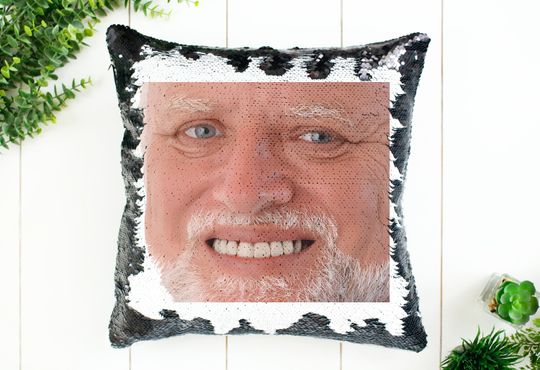 Discover Harold Hide The Pain Meme Pillow Home Decor