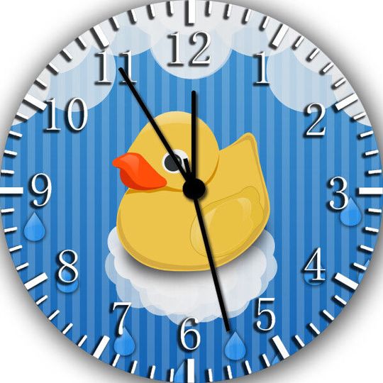 Discover Rubber Duckie Frameless Borderless Wall Clock