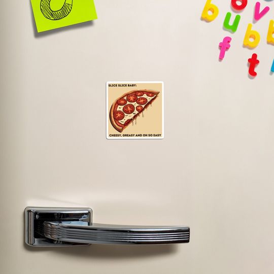 Discover Cheesy, greasy, and OH so easy Magnet